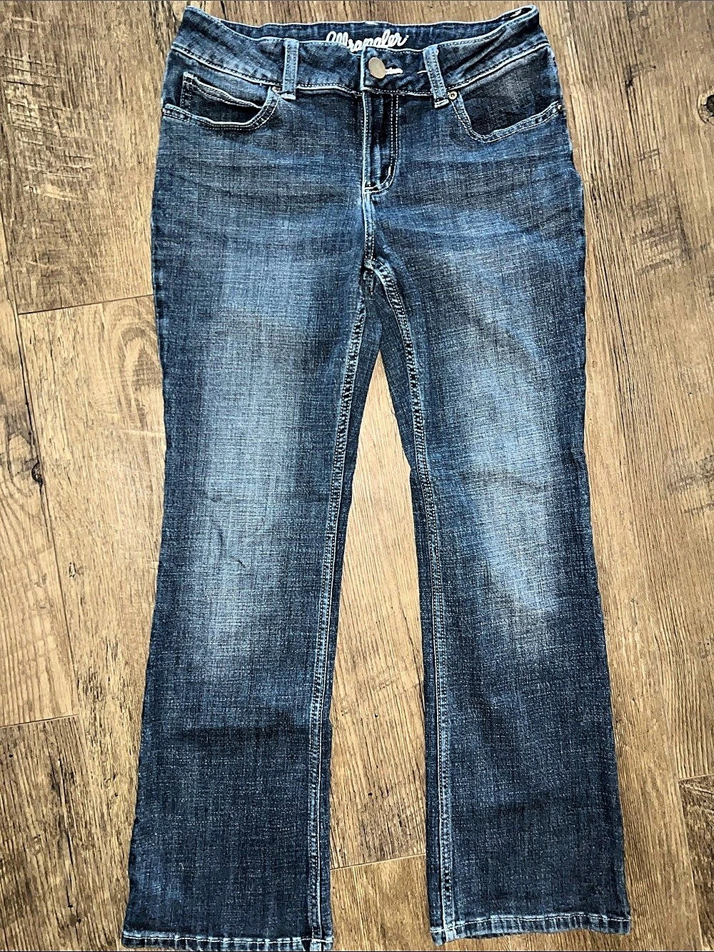 Wrangler Boot Cut Jeans Blue Waist 7x30